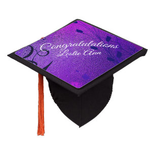 Ultraviolet Dew Graduation Cap Topper