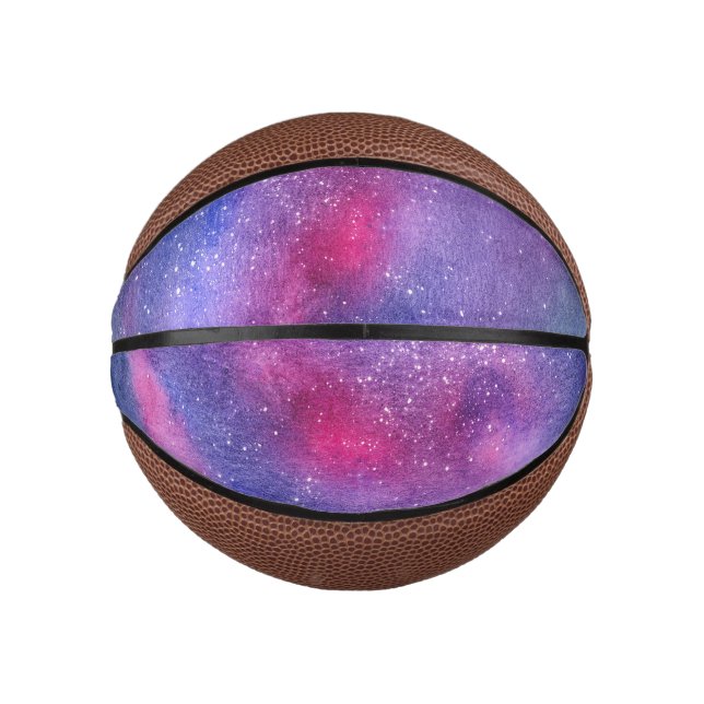 Ultraviolet galaxy mini basketball (Front)