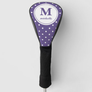 Ultraviolet Golf DOT personalized monogram Head Cover