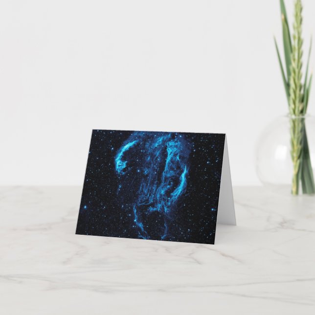 Ultraviolet image of the Cygnus Loop Nebula crop Card (Front)