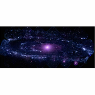 Ultraviolet Purple Andromeda Galaxy Space Statuette