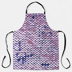 Ultraviolet vivid sequin glitter shiny texture. Gl Apron