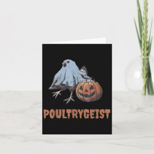 Ultrygeist Halloween Chicken Ghost Card