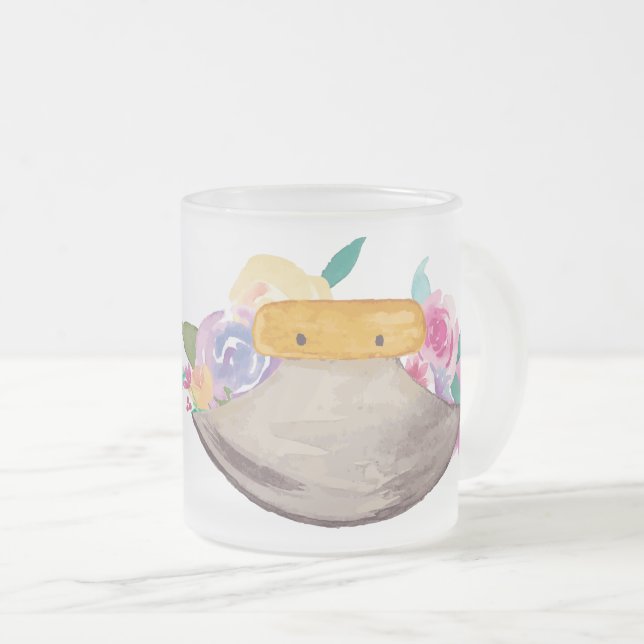 Ulu Floral Frosted Mug (Front Right)