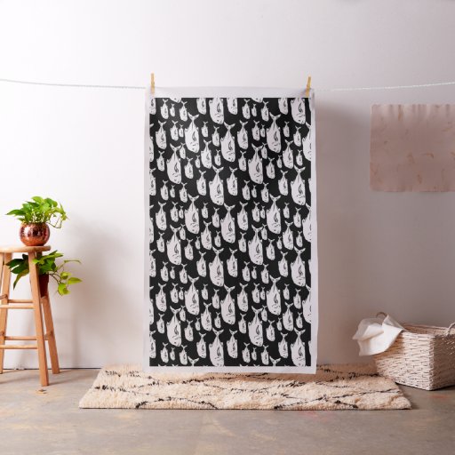 Ulua and papio pattern fabric