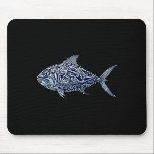 Ulua Fishing Native Hawaiian - Hawaiian Tribyl 1 Mouse Pad