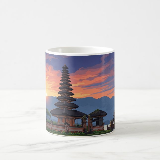 Ulun Danu Bali Indonesia Travel Coffee Mug (Center)