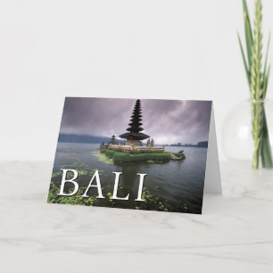 Ulun Danu Temple Bali, Indonesia Birthday Card
