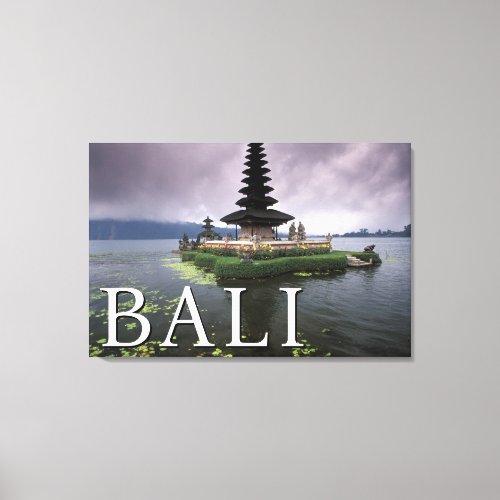 Ulun Danu Temple  Bali Indonesia Canvas Print