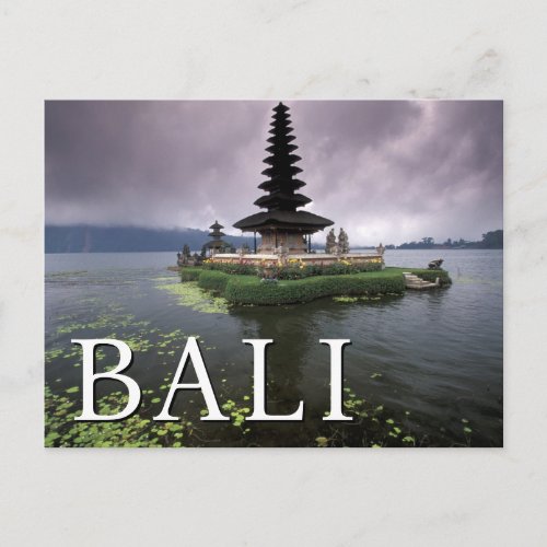 Ulun Danu Temple  Bali Indonesia Postcard