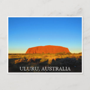 uluru australia sky postcard