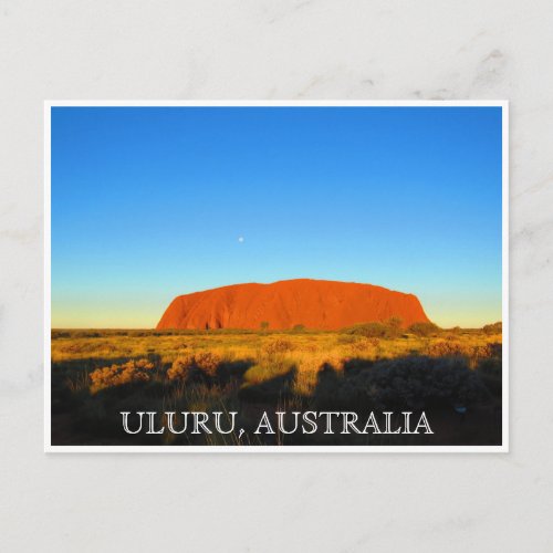 uluru australia sky postcard