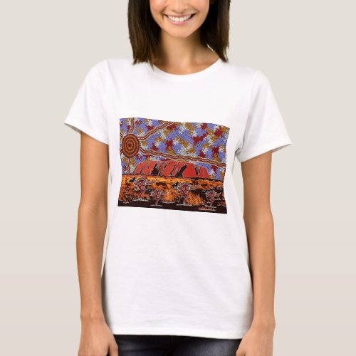 Uluru _ Authentic Aboriginal Art T_Shirt
