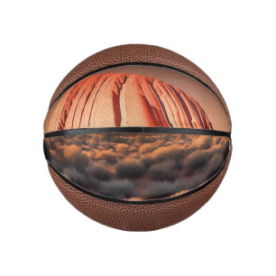 Uluru "Ayers Rock" Australia Oil Paint, Mini Basketball