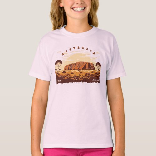 Uluru Ayers Rock Australia T_Shirt