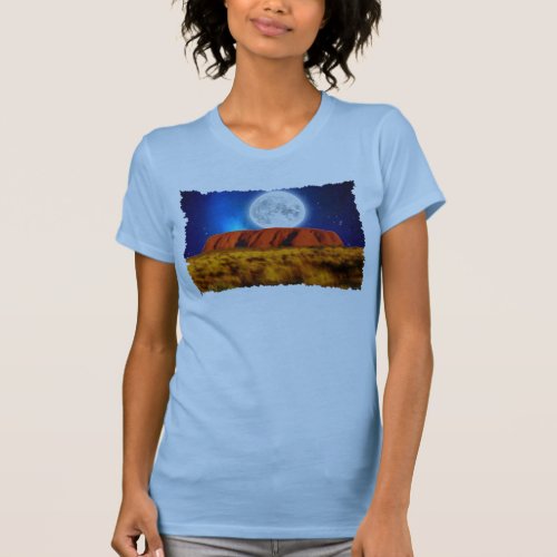 Uluru Ayers Rock Australian Outback Art Shirt