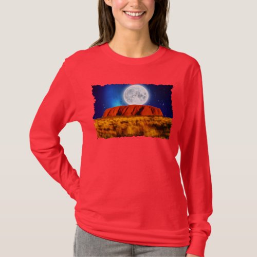 Uluru Ayers Rock Australian Outback Art Shirt