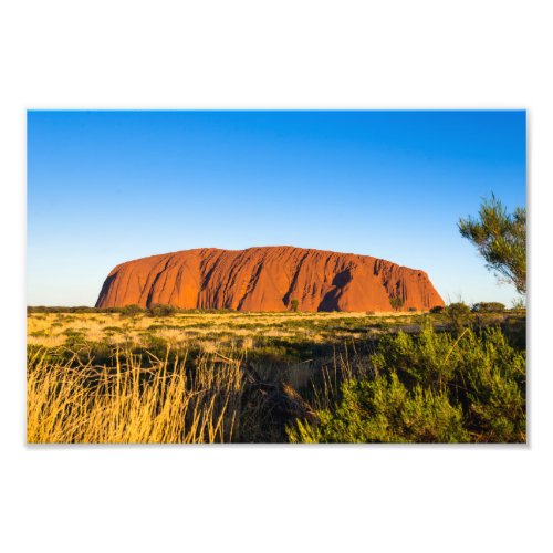Uluru Ayers Rock in outback Australia Photo Print