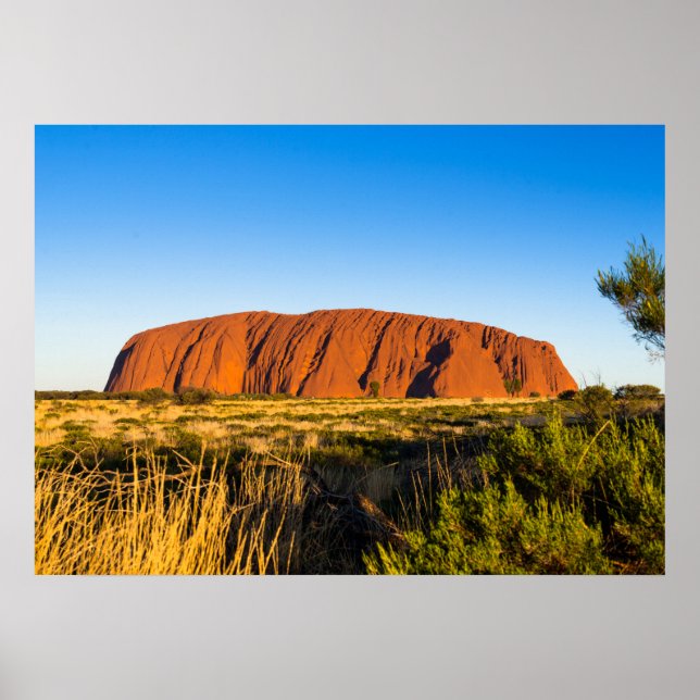 Uluru Ayers Rock in outback Australia Poster (Front)
