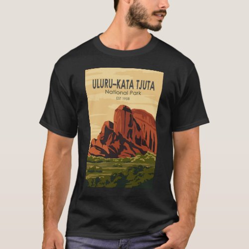 Uluru_Kata Tjuta National Park Australia Vintage T_Shirt
