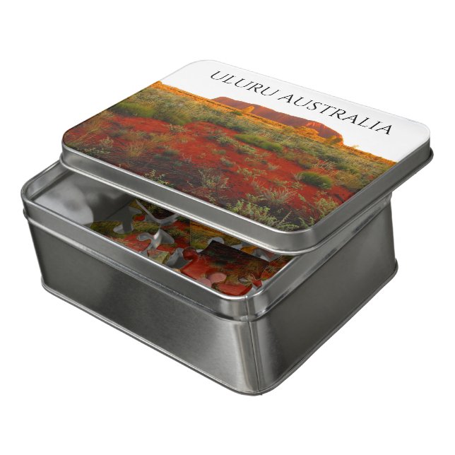 uluru red centre desert jigsaw puzzle (Lid Open)