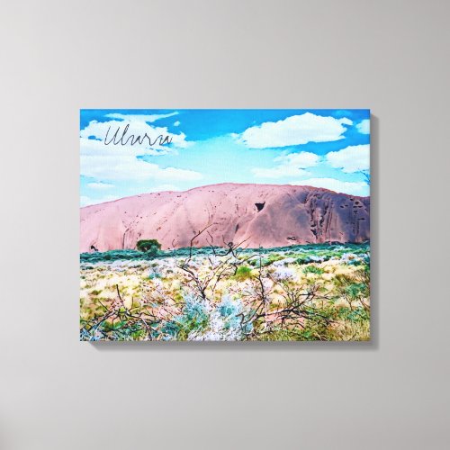 Uluru sunrise Central Australia travel Canvas Print