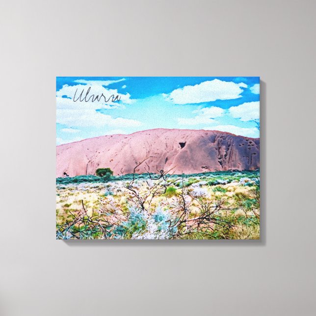 Uluru sunrise Central Australia travel Canvas Print (Front)
