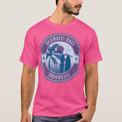 Uluwatu Bali Indonesia Summer Surf Design T_Shirt