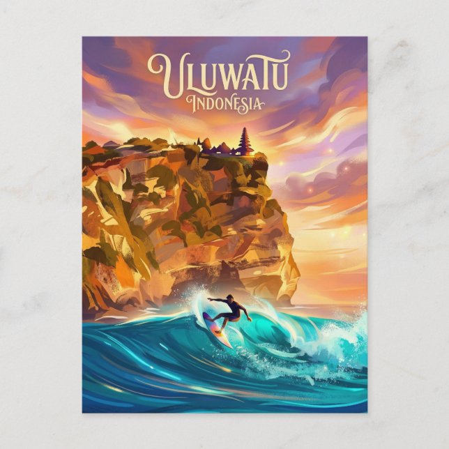 Uluwatu Indonesia Postcard (Front)