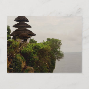 Uluwatu temple in Bali Postcard