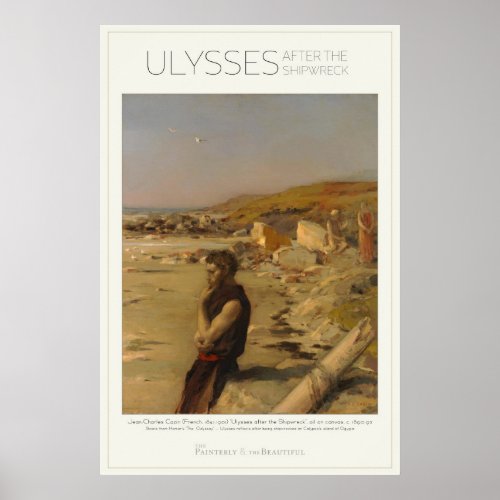 Ulysses after Shipwreck  Odyysey 24x36 Large Poster