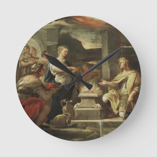 Ulysses and Calypso Round Clock