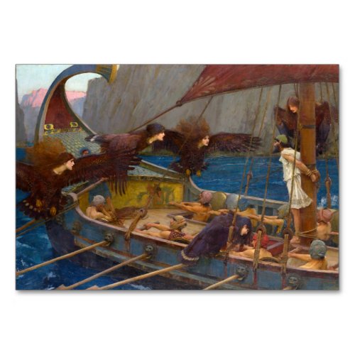 Ulysses and Sirens by JW Waterhouse Table Number