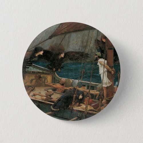 Ulysses and the Sirens by John William Waterhouse Button