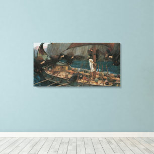 Ulysses and the Sirens by John William Waterhouse Canvas Print