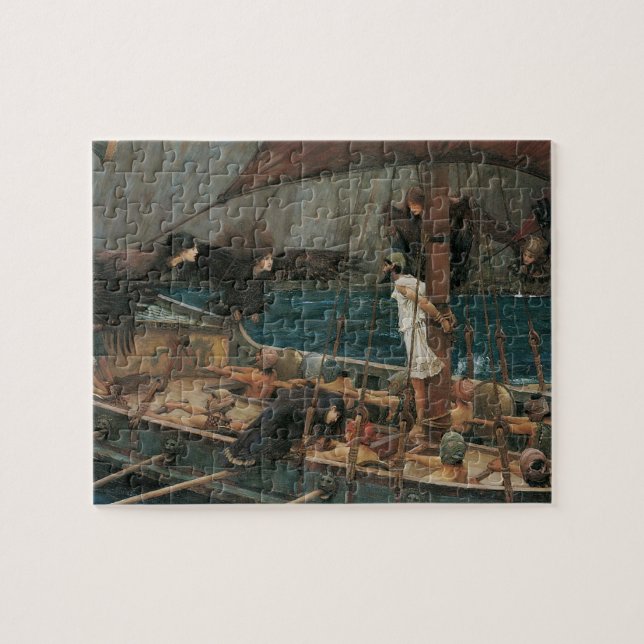Ulysses and the Sirens by John William Waterhouse Jigsaw Puzzle (Horizontal)