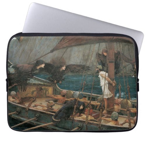 Ulysses and the Sirens by John William Waterhouse Laptop Sleeve