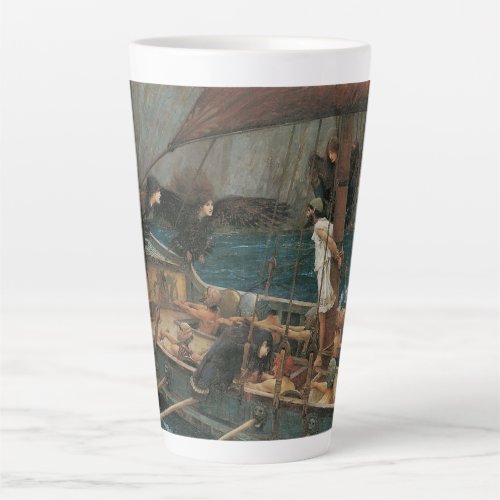 Ulysses and the Sirens by John William Waterhouse Latte Mug