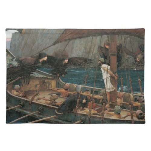 Ulysses and the Sirens by John William Waterhouse Placemat