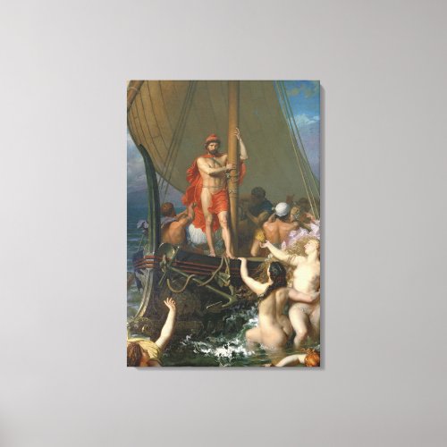 Ulysses and the Sirens Canvas Print