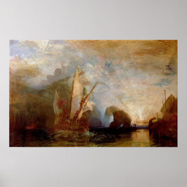 Ulysses Deriding Polyphemus, 1829 Poster (Front)