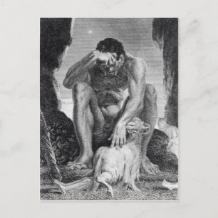 Ulysses Escaping from Polyphemus the Cyclops Postcard