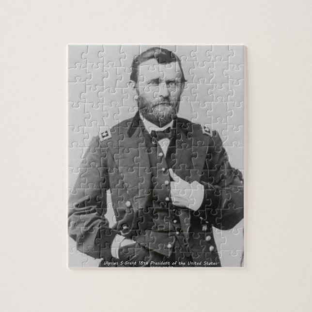 Ulysses S. Grant  18th President of America. Jigsaw Puzzle (Vertical)