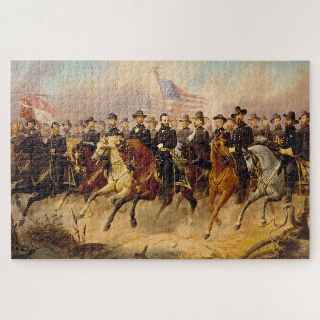 Ulysses S Grant and His Generals Jigsaw Puzzle (Horizontal)
