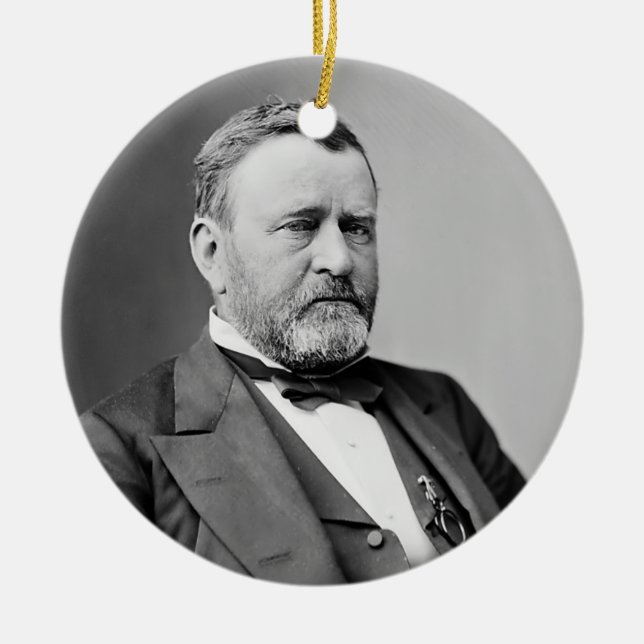 Ulysses S. Grant Ceramic Ornament (Front)
