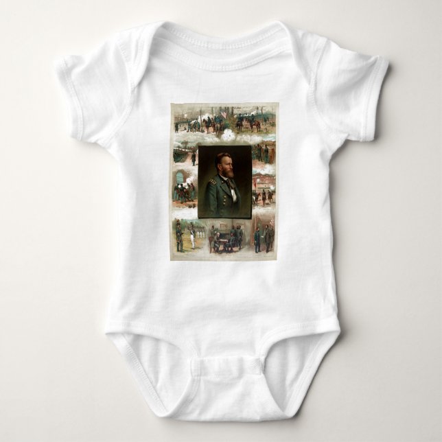 Ulysses S. Grant from West Point to Appomattox Baby Bodysuit (Front)