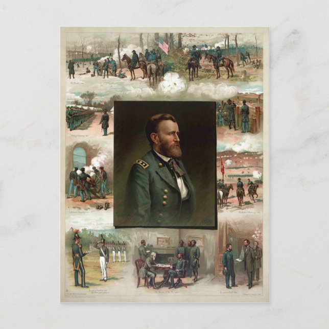 Ulysses S. Grant from West Point to Appomattox Postcard (Front)