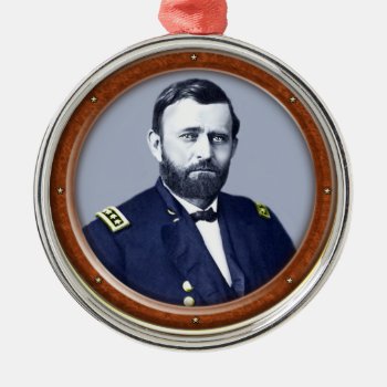 Ulysses S. Grant Metal Ornament by arklights at Zazzle