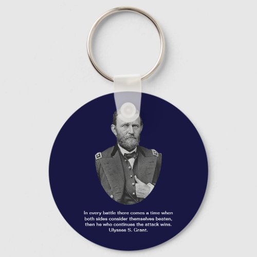 Ulysses S Grant quotes Keychain