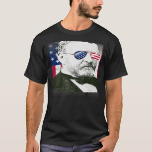 Ulysses S Grant USA Flag Patriotic American Flag 4 T-Shirt